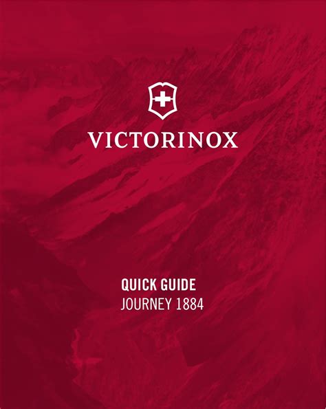 victorinox journey 1884 manual.